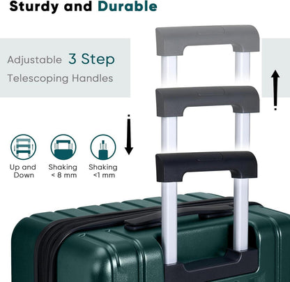 Großer Hartschalenkoffer 75cm Leicht TSA Schloss 4 Rollen XL