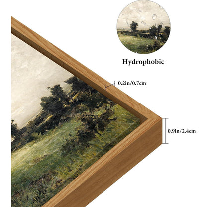 Vintage Leinwandbild mit Holzrahmen – Wildnis Landschaft 50x75 cm