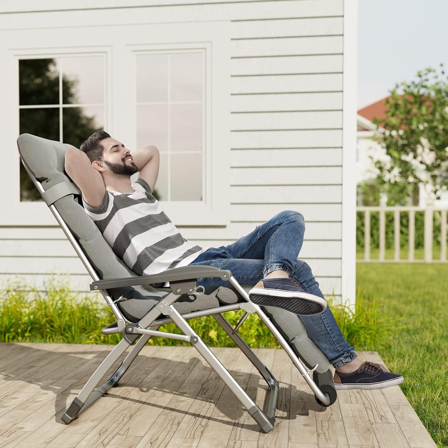 UDPATIO Sonnenliege 2er Set Klappbar mit