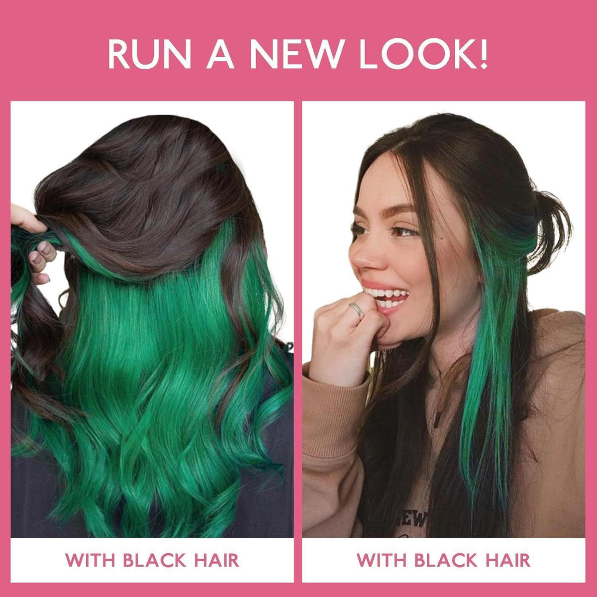Grüne Clip-In Haarverlängerung – Remy Echthaar 55cm, 30g