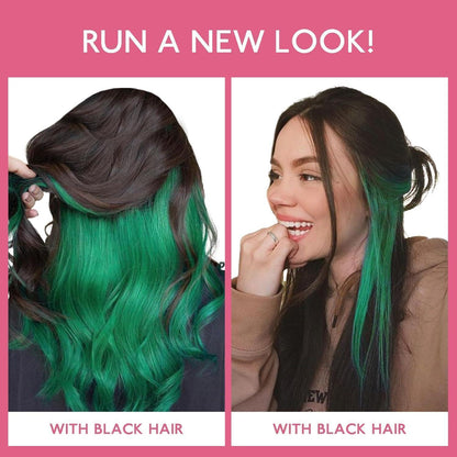 Grüne Clip-In Haarverlängerung – Remy Echthaar 55cm, 30g