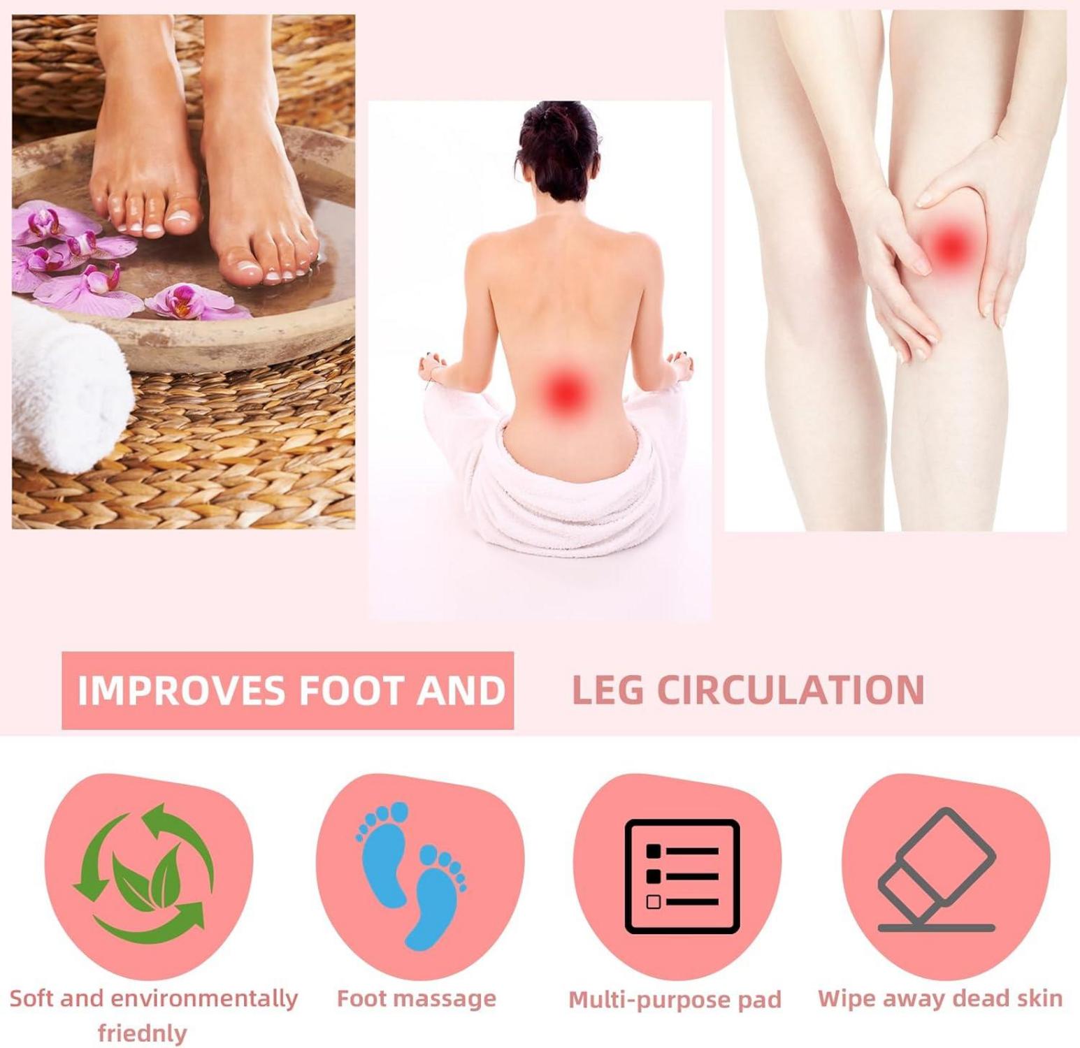 Silikon Fußmatte mit Massagebürste und Saugnäpfen, Peelingpad