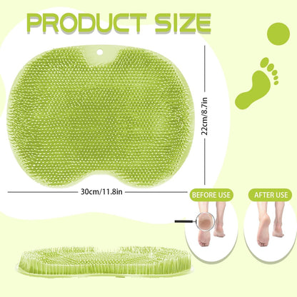 Silikon Fußbürste Duschmatte Massage Pad mit Saugnäpfen