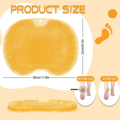 Silikon Matte Fußmassagegerät Dusche Peeling Rutschfest