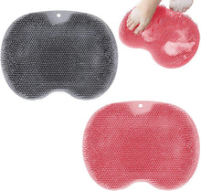 Silikon Fußbürste Matte, Dusche Fußmassage Pad mit Saugnäpfen
