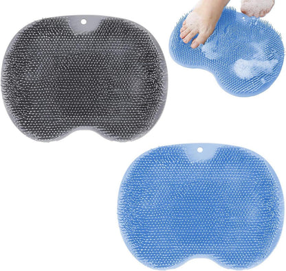 Silikon Matte und Fußmassagegerät Set, Fußbürste mit Rutschfesten