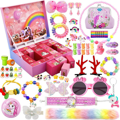 Einzigartiger Einhorn Adventskalender für Mädchen - 24 Tage