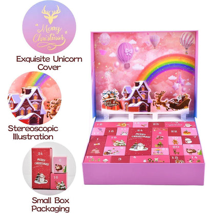 Einzigartiger Einhorn Adventskalender für Mädchen - 24 Tage