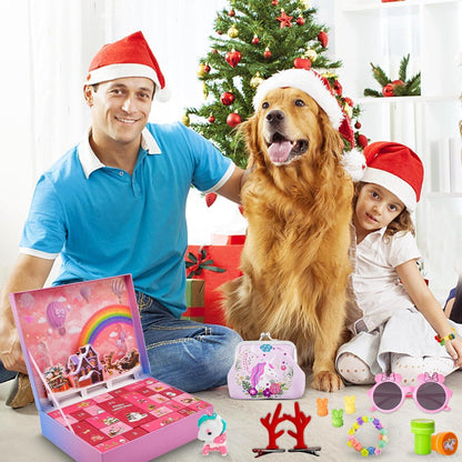 Einzigartiger Einhorn Adventskalender für Mädchen - 24 Tage