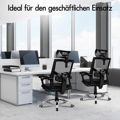 Ergonomischer Computerstuhl, verstellbar, max. 180