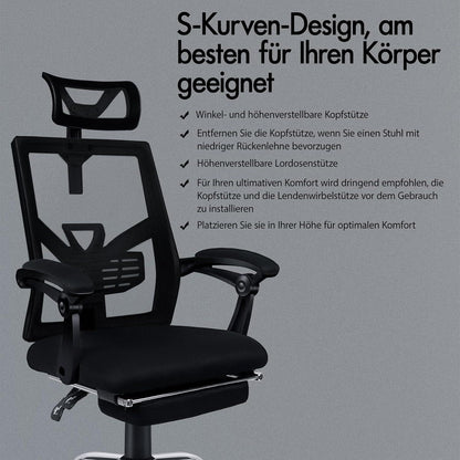 Ergonomischer Bürostuhl mit Netzgewebe