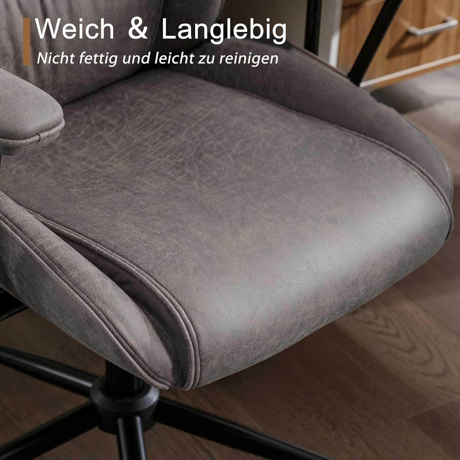 Hochwertiger Ergonomischer Bürostuhl mit hoher Rückenlehne und Wippfunktion in