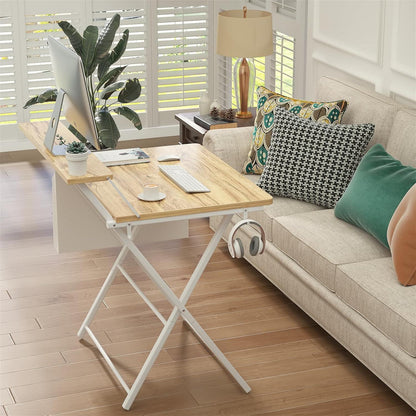 Klappbarer Schreibtisch 80cm Eiche Regal Aufbewahrungstasche