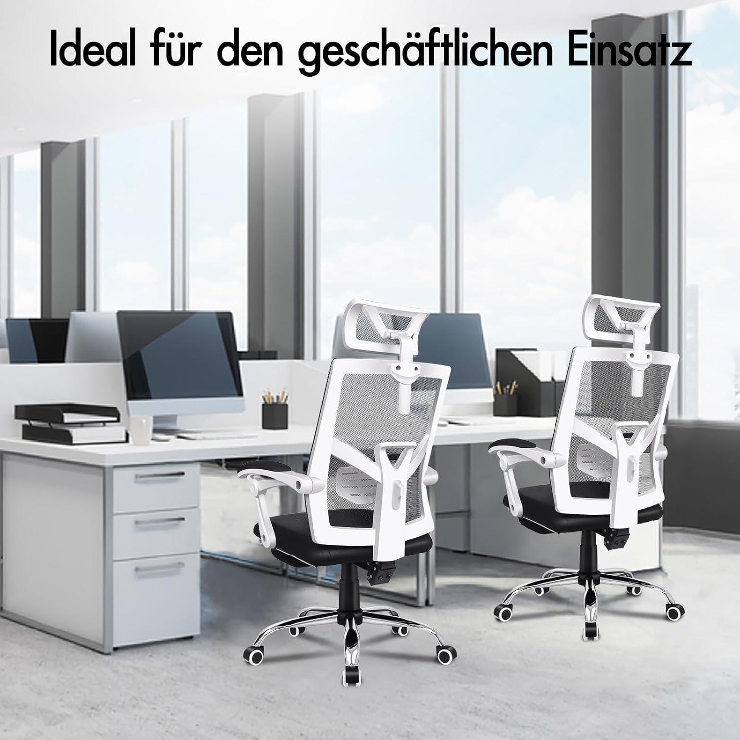 Ergonomischer Schreibtischstuhl Schwarz Brad - Gaming-Stuhl 180 kg