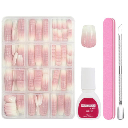 240er Set Französische Falsche Nägel – Aufkleben & Nageldesign