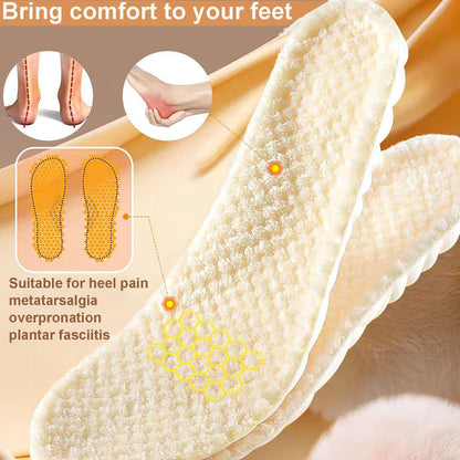 Thermoeinlegesohle Winter Schuheinlagen für Herren Damen wärmend dicke Einlegesohlen orthopädisch warme Sohle