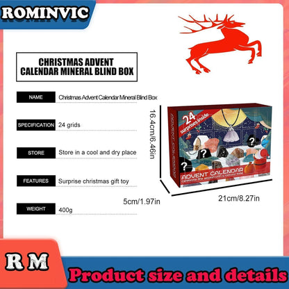 Adventskalender mit 24 Edelsteinen für Kinder & Erwachsene