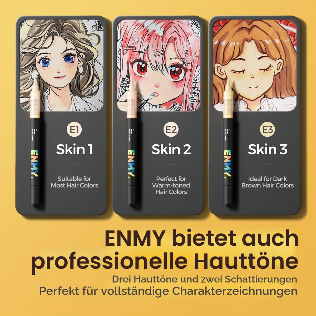 Acrylfarbmarker Set 48 Farben – Flüssig, Vielseitig & Langlebig