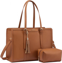 Elegante Damen Laptoptasche 15,6 Zoll Tote Bag Schultertasche