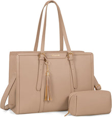 Schultertasche Damen Laptoptasche 15,6 Zoll Handtasche Groß Tote Bag