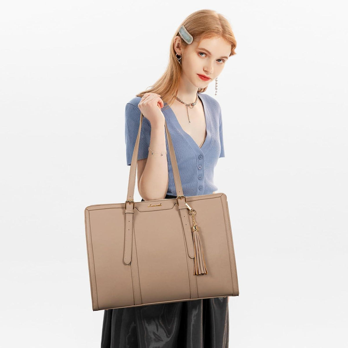 Damen Laptoptasche 15,6 Zoll Handtasche Tote Bag