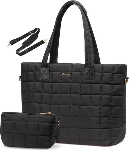 Damen Laptoptasche 15,6 Zoll Schwarz Business Aktentasche