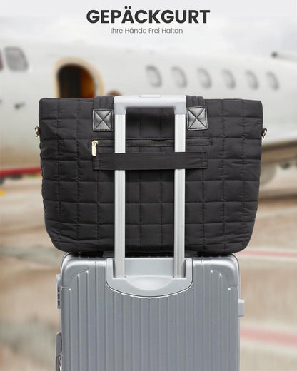 Laptoptasche Damen 15,6 Zoll Schwarz Groß Bürotasche Uni