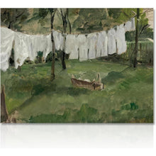 Französisches Land Vintage Leinwanddruck 30x40cm Ungerahmt