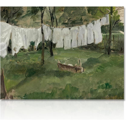 Französisches Land Vintage Leinwanddruck 30x40cm Ungerahmt
