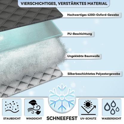 Windschutzscheibenabdeckung Frostschutz L 177x119cm Universell