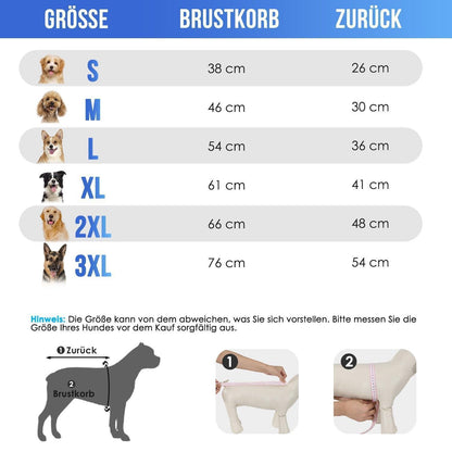 Hunde Hoodie Flanell mit Leinenloch & Tasche, Blau-Grau S