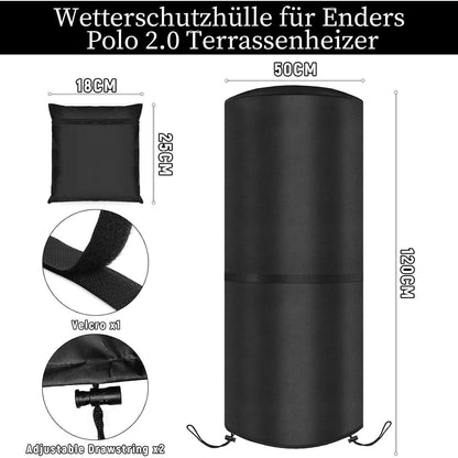 Wetterschutzhülle für Terrassenheizer 50x50x120cm – Wasserdicht & Winddicht