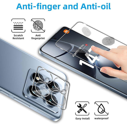 QULLOO Panzerglas Xiaomi 14T Pro, 2 Stk. Schutzfolie