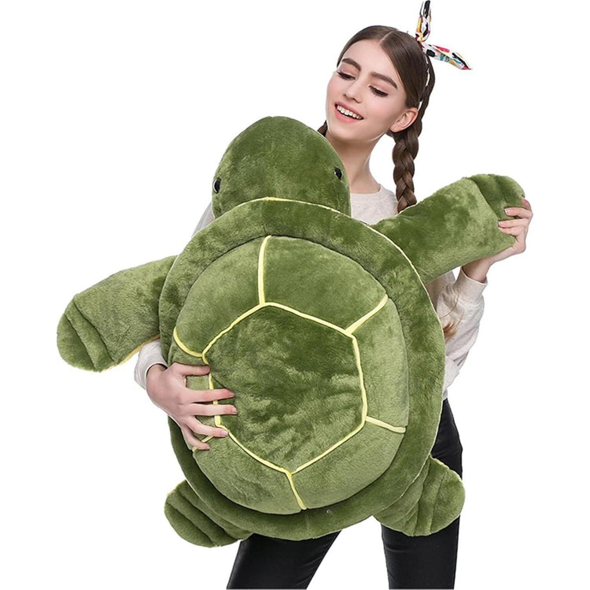 Große Plüsch Schildkröte 30cm - Kuscheltier & Dekokissen