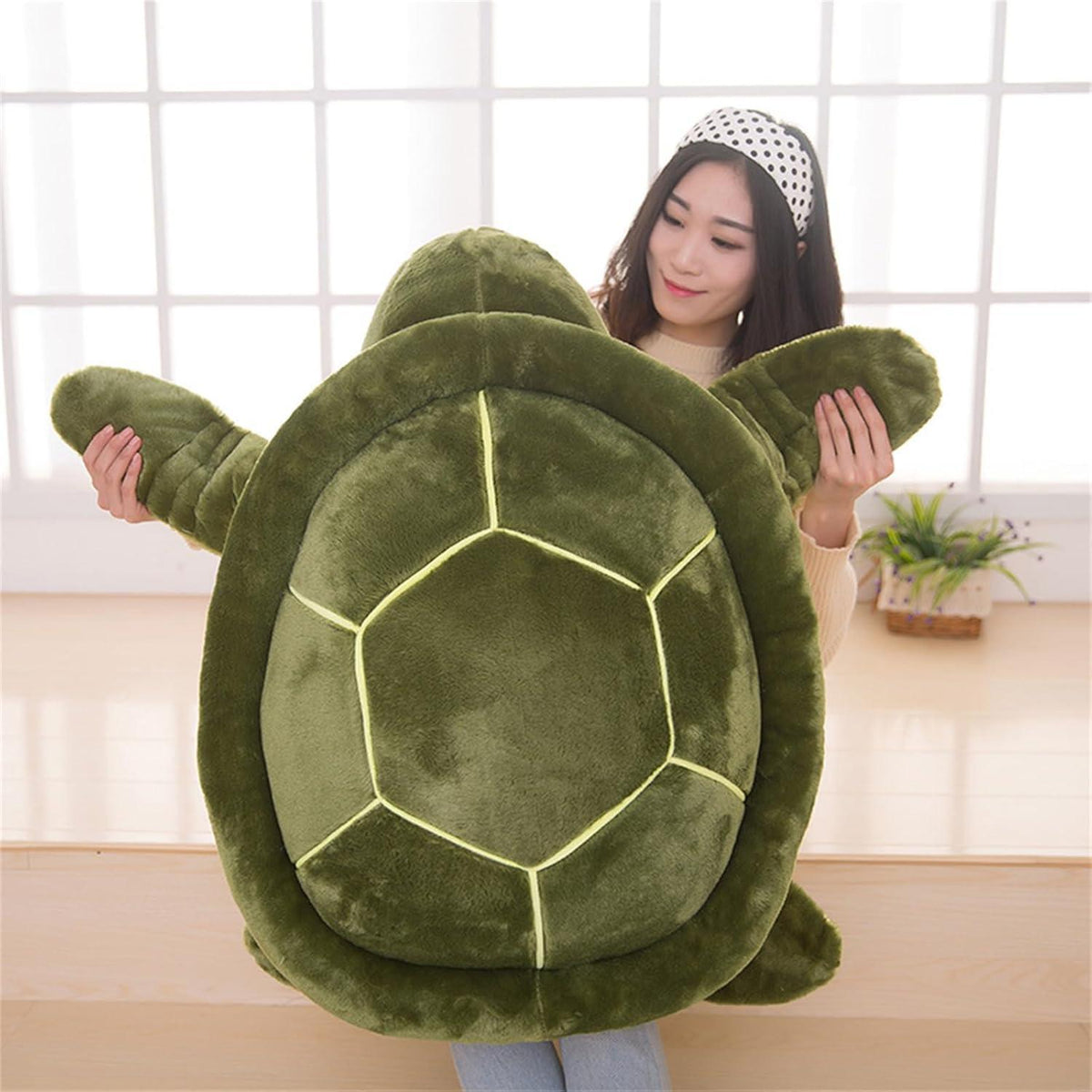 Große Plüsch Schildkröte 30cm - Kuscheltier & Dekokissen