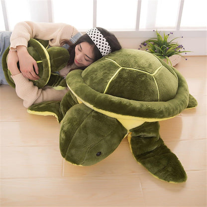 Große Plüsch Schildkröte 30cm - Kuscheltier & Dekokissen