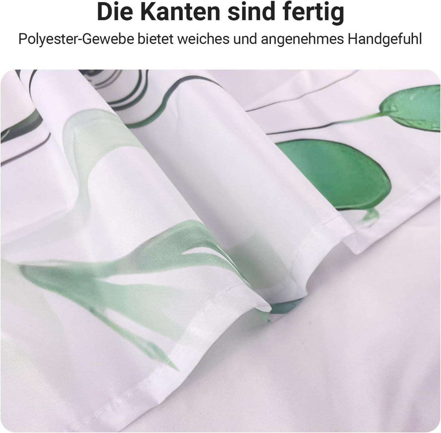 Duschvorhang Blumen Zeichnen Antischimmel Polyester 180x180cm 12 Ösen