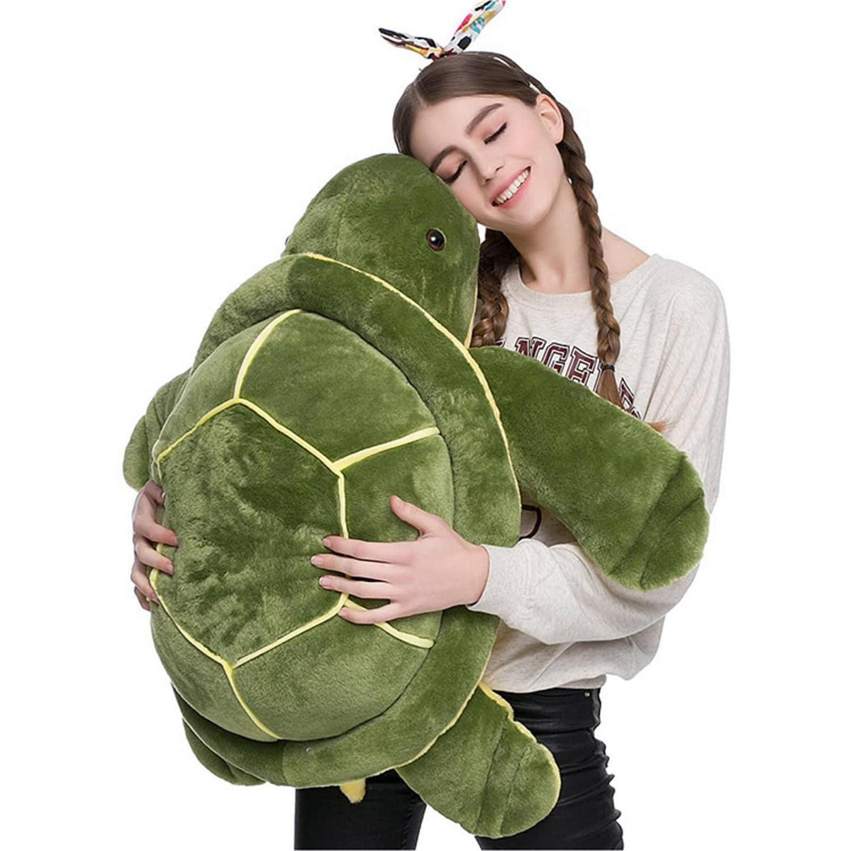 Großes Plüsch Schildkröten Kuscheltier 65cm Grün