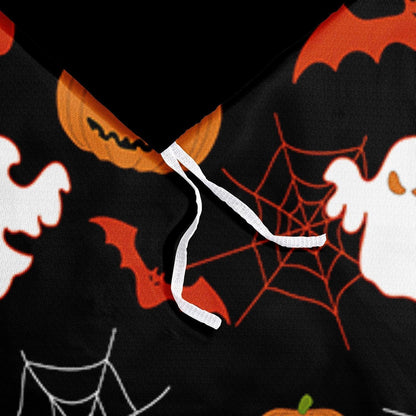 Halloween Bettwäsche-Set 135x200 cm - 4-teilig mit Kürbis-Motiv