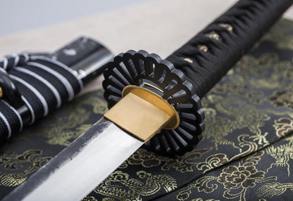 40 Zoll handgeschmiedetes Samurai-Schwert Full Tang Damaststahl Katana