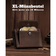 Herren Geldbörse mit XL-Münzfach und Magnetverschluss