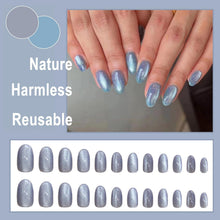 Ceboic 24Pcs French Press on Nails Mandel Glänzend Glossy