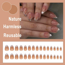 24 Stück Press On Nägel Mandel Ballerina Acryl Fake Nägel