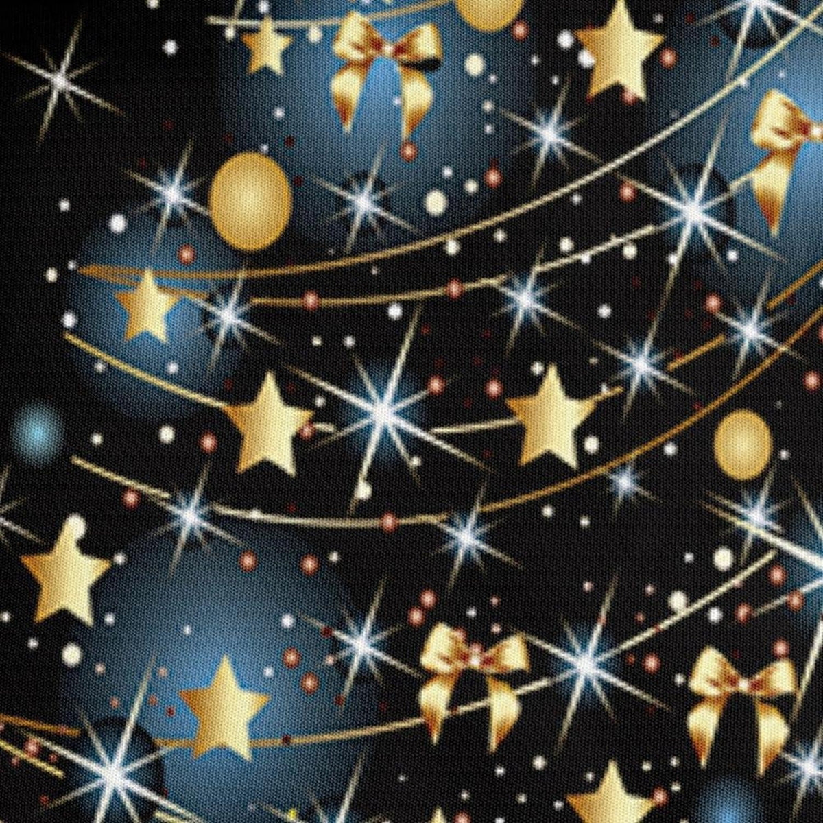 Weihnachts Bettwäsche Set 135x200 cm Schwarz Gold Hirsch