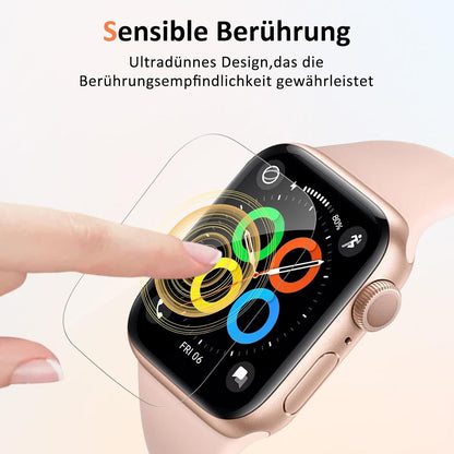 Displayschutz Apple Watch 4 44mm Panzerglasfolie 4er Set