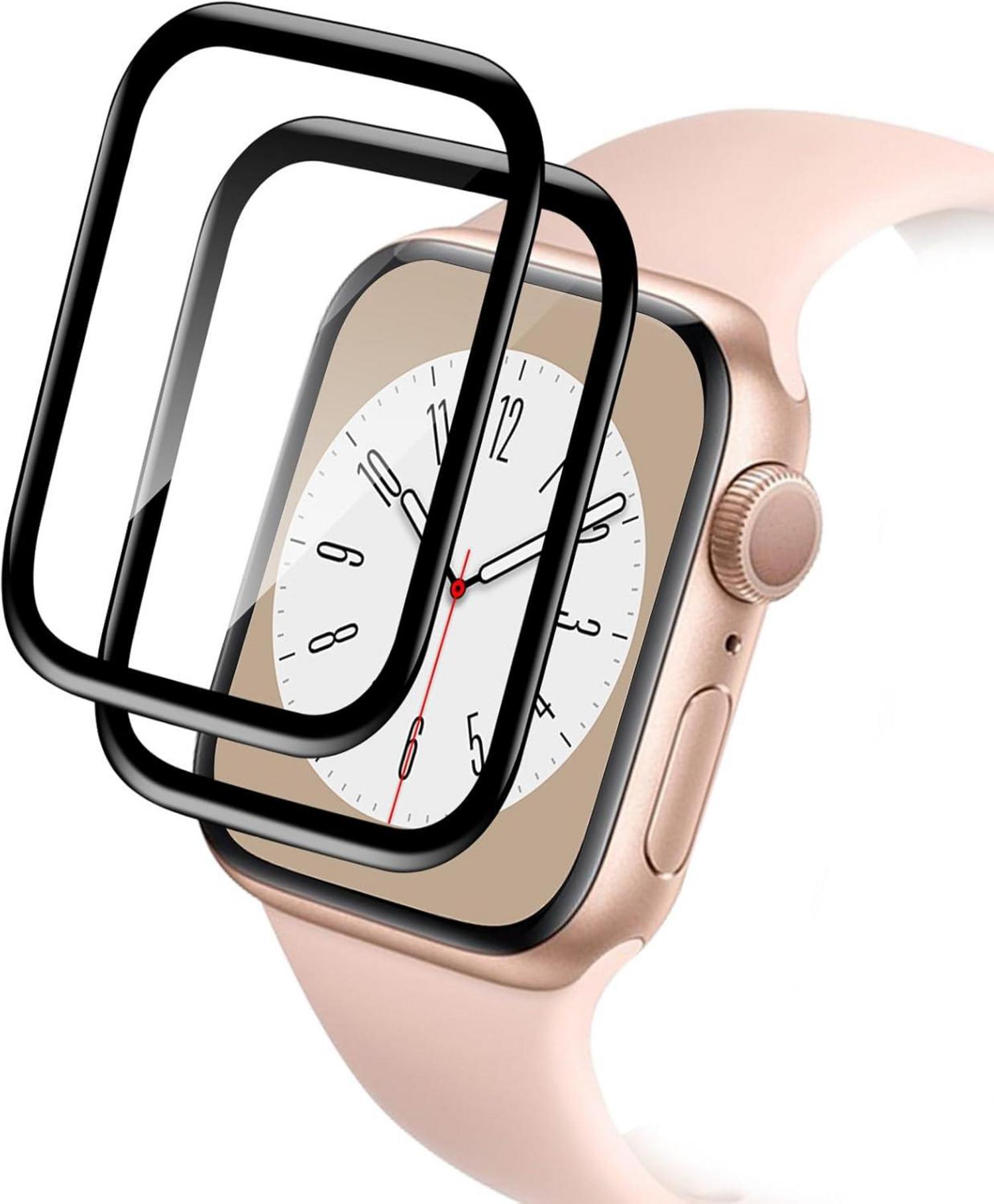 Schutzfolie Panzerglas Apple Watch 41mm 2er Pack 9H Härte HD Film