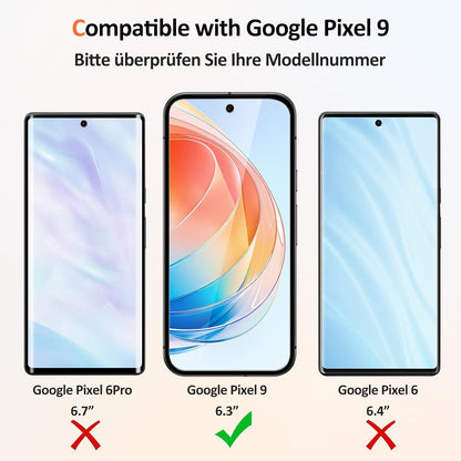 Google Pixel 9 Panzerglas Schutzfolie 2 Stück 9H Härte HD