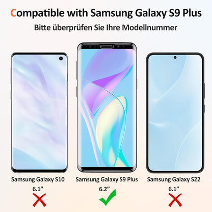 Agedate Samsung Galaxy S9 Plus Panzerglas 2 Stück 9H
