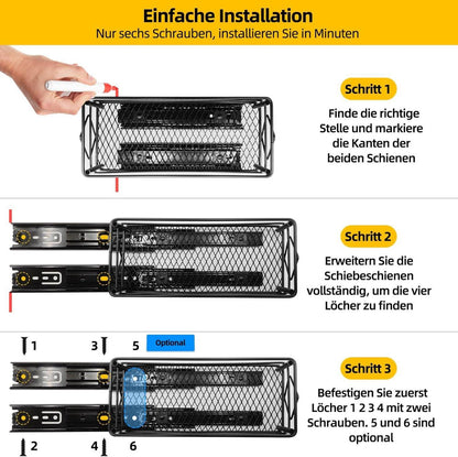 Gewürzregal Ausziehbar 2 Etagen Schrank Organizer Einfache Montage