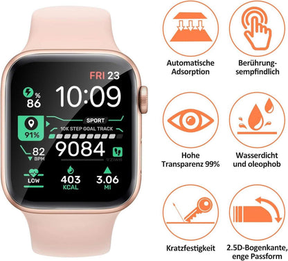 Apple Watch 40mm Panzerglas Schutzfolie 4er Set HD